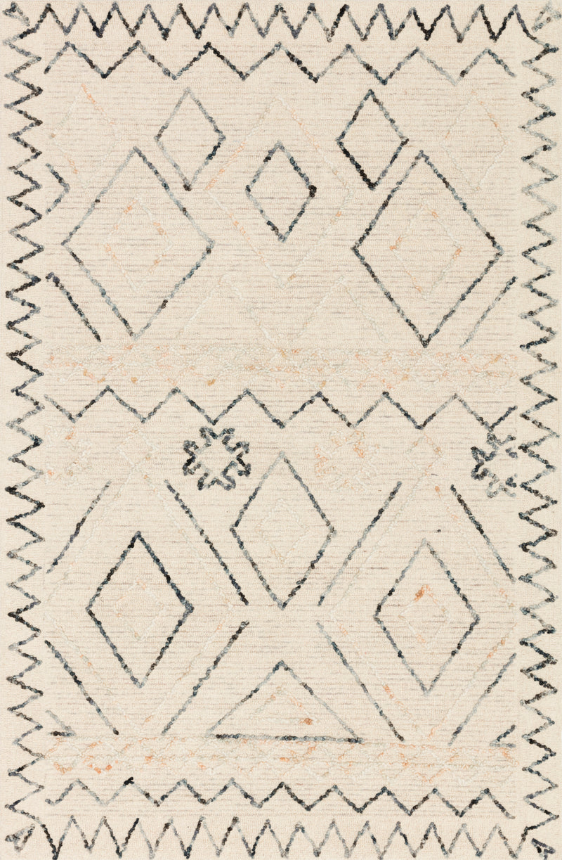 Leela Oatmeal/Denim Rug